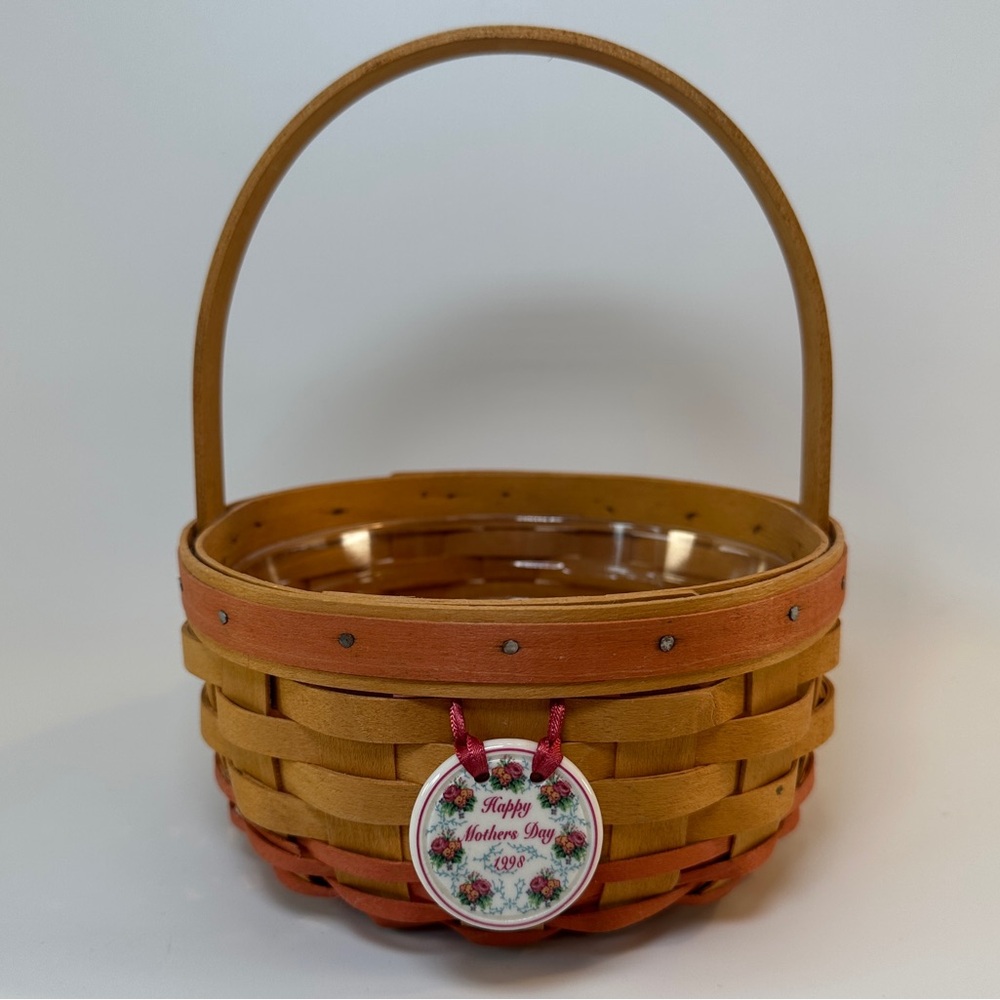 VTG Longaberger‎ USA Woven Basket Handle Mother's Day 1998